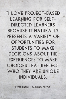 Components of project-based learning design education quote