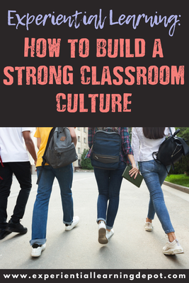 Creating Community in the Classroom in your Experiential Learning high school blog post cover