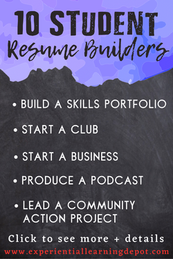Teach Resume Writing and Building to High School Students with No Experience blog post infographic.