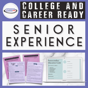 Senior Experience Resource - this resource bundles the 5 ideas for senior project components into one awesome guiding resource.