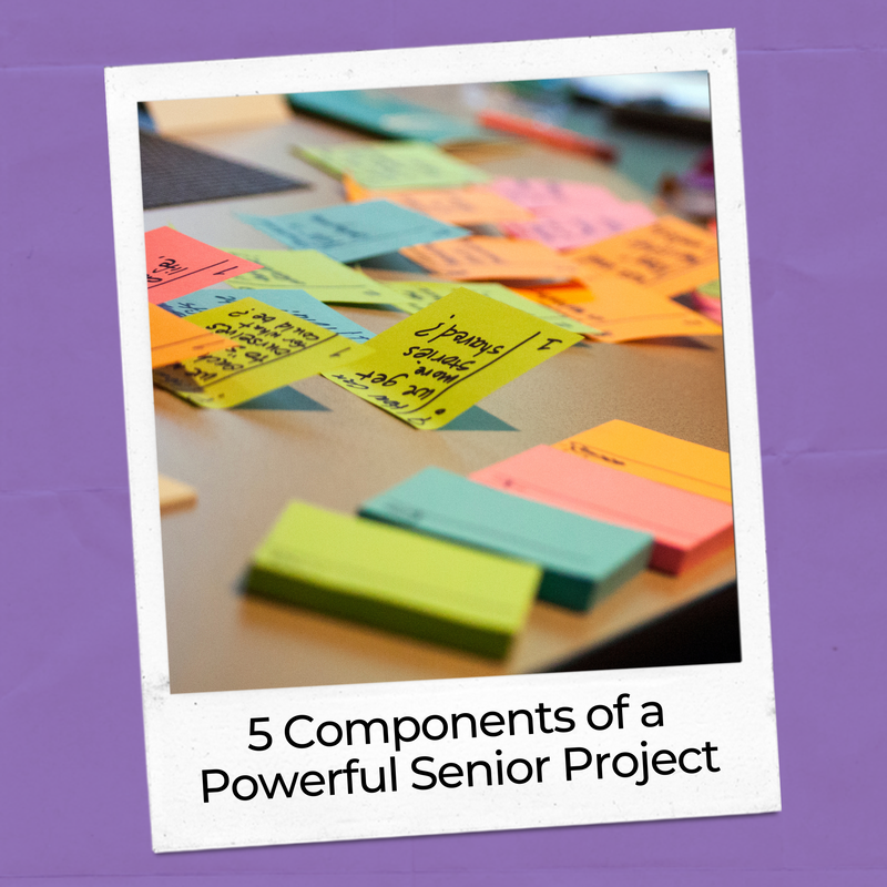 Components of a senior project that are perfect for comprehensive senior seminars (blog post).