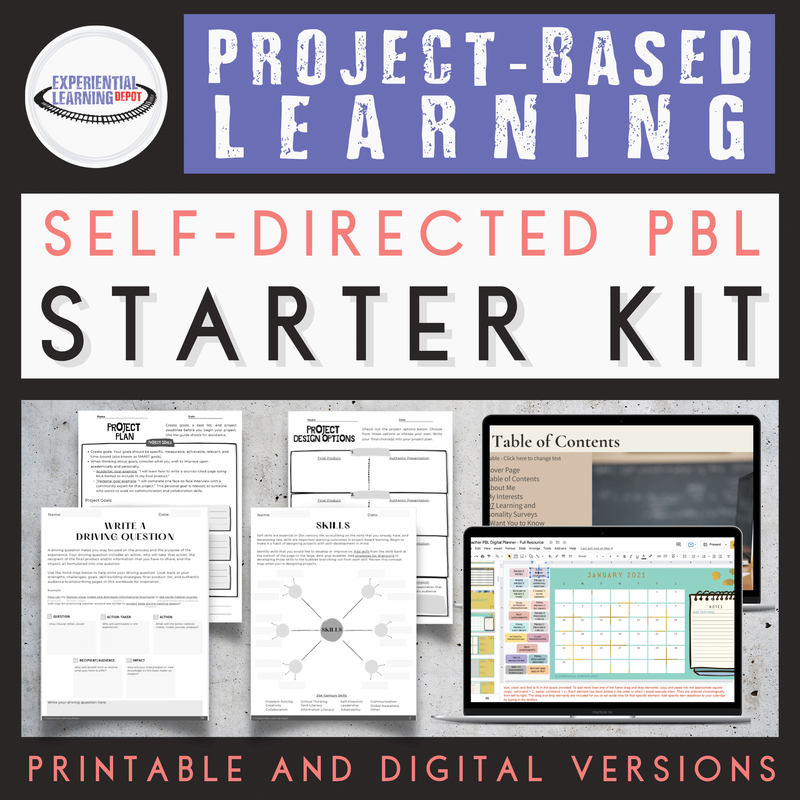 Make learning personal with student-led PBL. This is a starter kit perfect for those with a variety of experience levels.