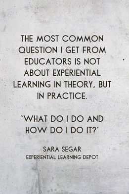 experiential learning activity types blog post quote